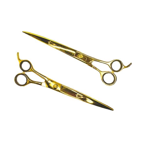 10" Curved Shears "Gold Dipped" - Right or Left Hand