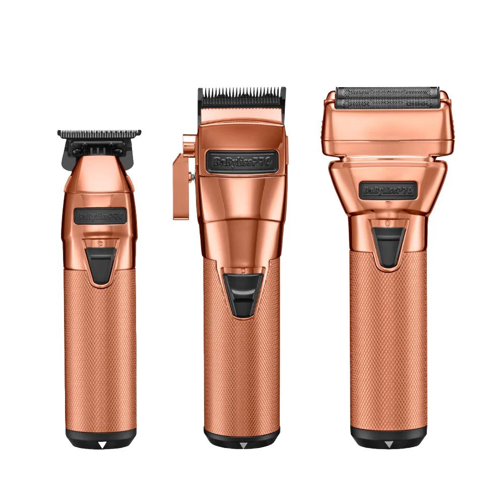 BaBylissPRO FXONE Rose Gd FX Clipper, Trimmer & Shaver combo (FX899RG) (FX799RG) (FX79FSRG)