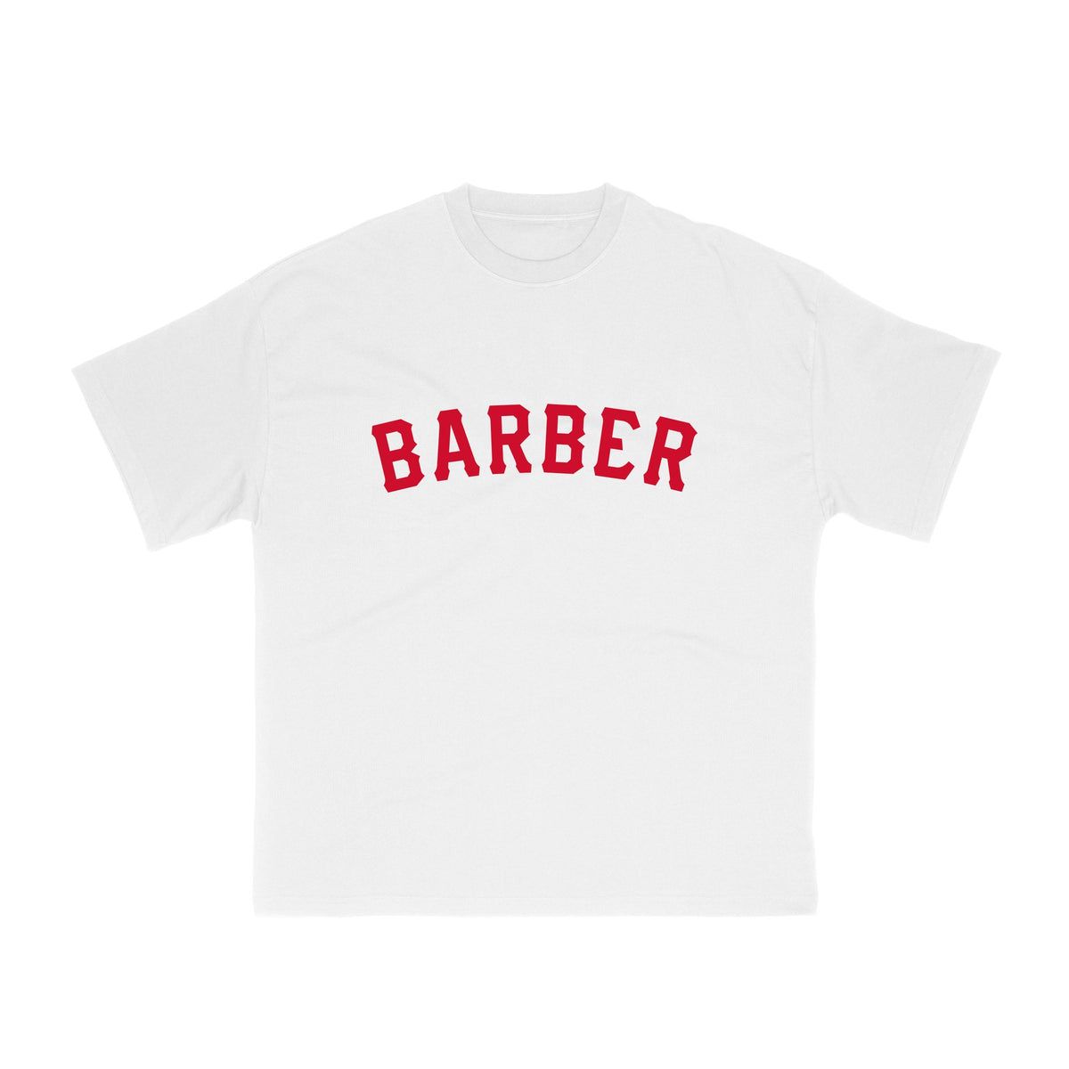 Barber Tee - White/Red