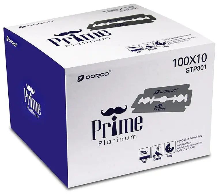 Dorco Prime Platinum Double Edge Blades - 1,000 Blades