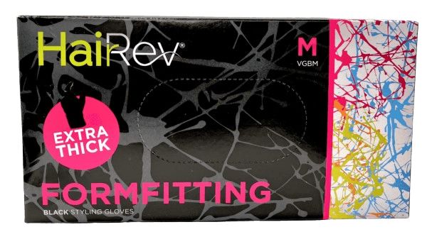 Hairev Formfitting Black Styling Gloves