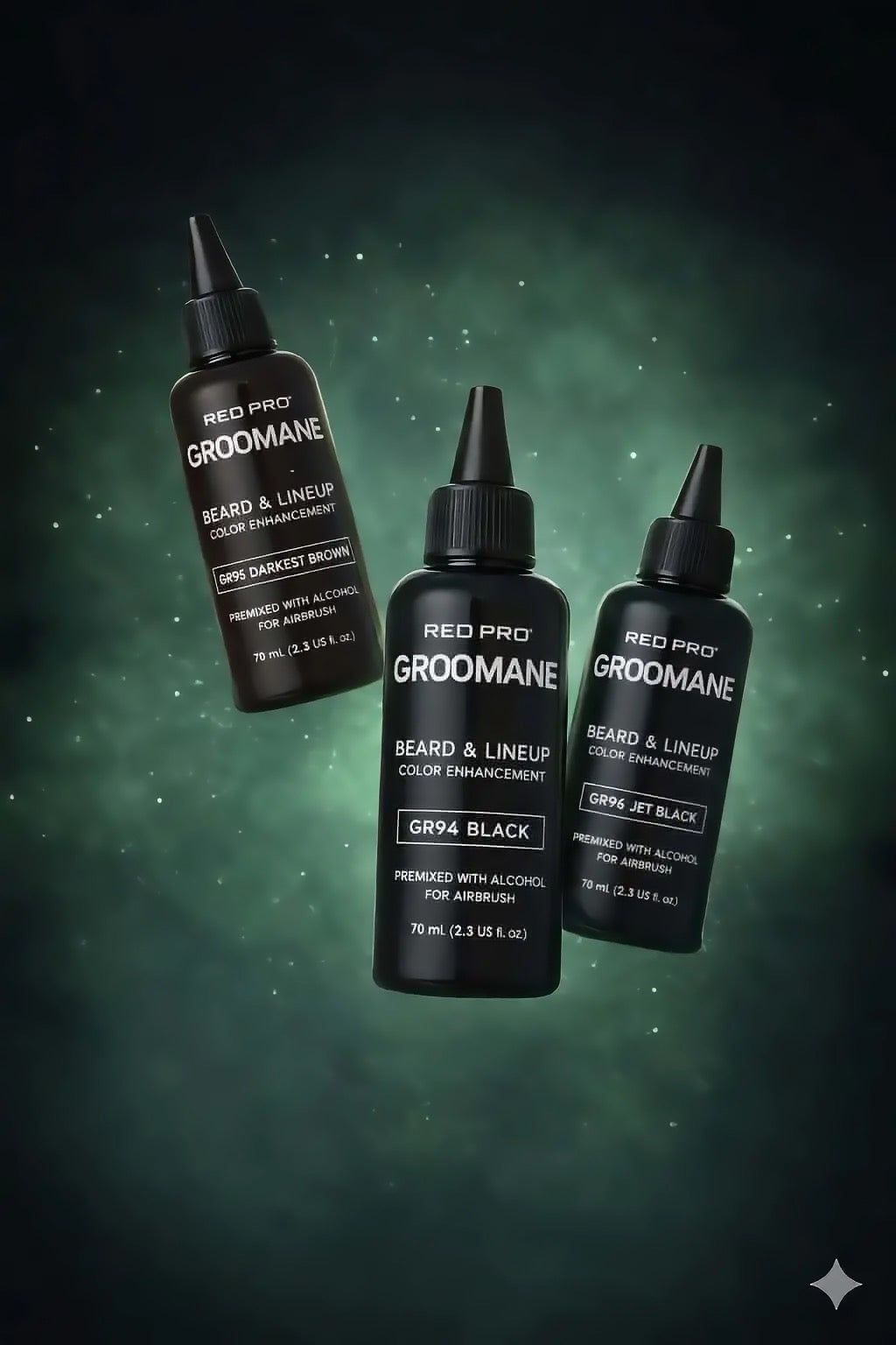 NoClogg™ Groomane AirBrush Pro Hair Dye - Semi-Permanent Airbrush Color for Hairline Enhancements & Gray Coverage
