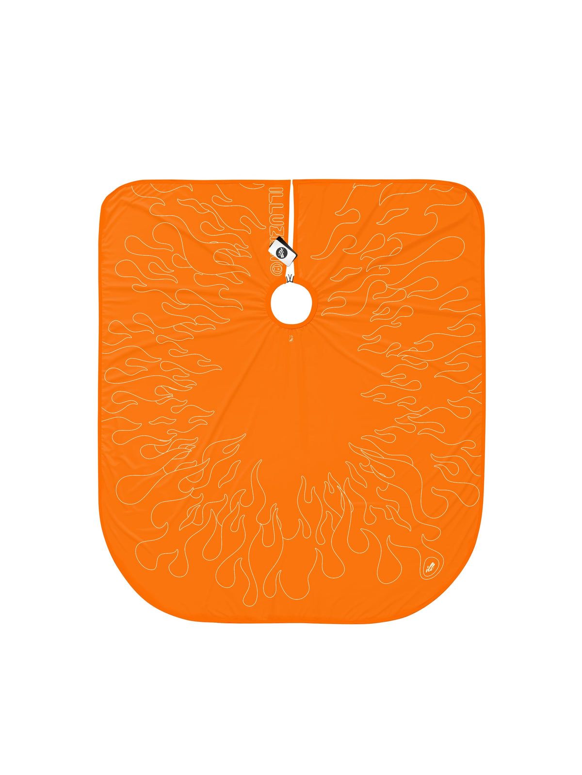 Orange/Sail Outline Flames PRO Cape