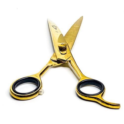 10" Curved Shears "Gold Dipped" - Right or Left Hand, view 3