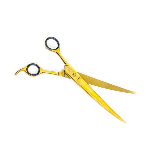 10" Curved Shears "Gold Dipped" - Right or Left Hand, view 5
