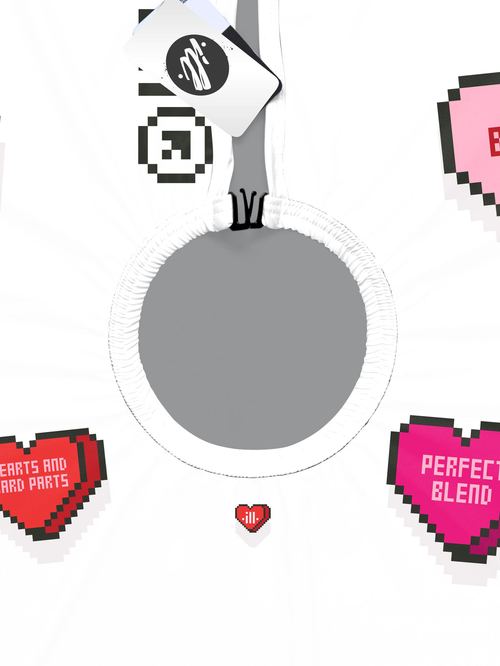 8-Bit Candy Hearts PRO Cape, view 4