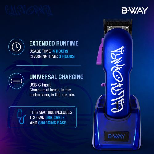 B-WAY NEW California Professional Clipper - 8,200 RPM Fusion DLC, view 8
