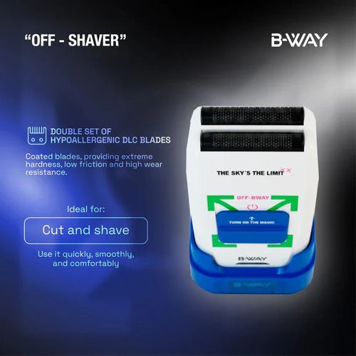 B-Way Urban Shorty Clipper & OFF Foil Shaver - Professional Barber Combo, view 4