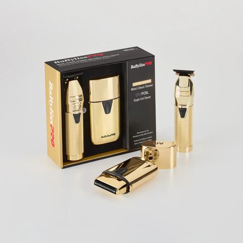 Babyliss Limited Edition Gold FX Trimmer & UV Single-Foil Shaver Set (FXLFHOLPKG), view 4