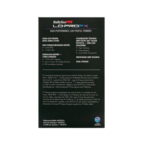 Babyliss Limited Edition Iridescent Lo-PRO FX Trimmer, view 2