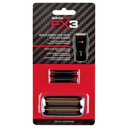BaByliss Pro FX3 Black Shaver Replacement Foil and Cutter, view 2
