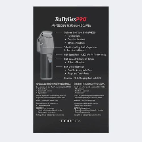 BaBylissPRO Compact CoreFX Clipper (FX86), view 4