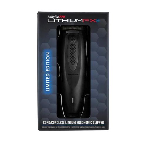 BaBylissPRO Limited Edition Lithium FX Matte Black Clipper, view 4