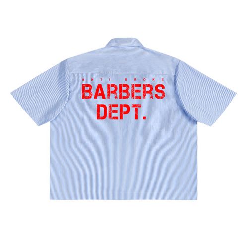 Barbers Dept. Pinstripe Shirt - Blue, view 2