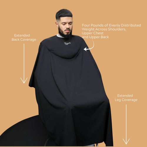 Black 4-Pound Weighted Cape, view 2