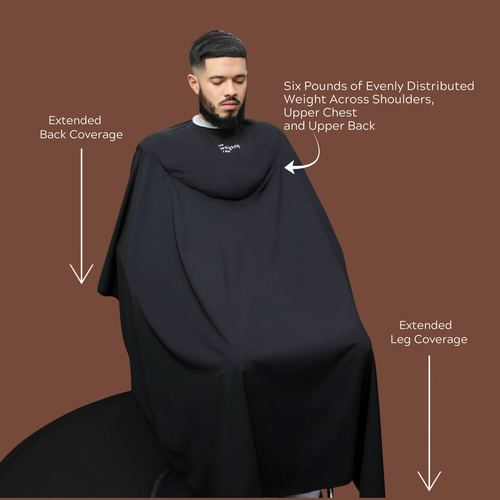 Black 6-Pound Weighted Cape, view 2