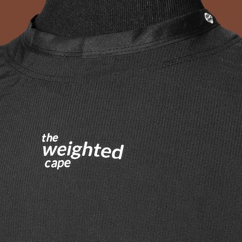 Black 6-Pound Weighted Cape, view 6