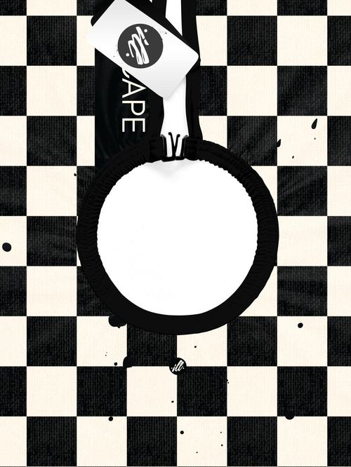 Black Checker PRO Cape, view 5