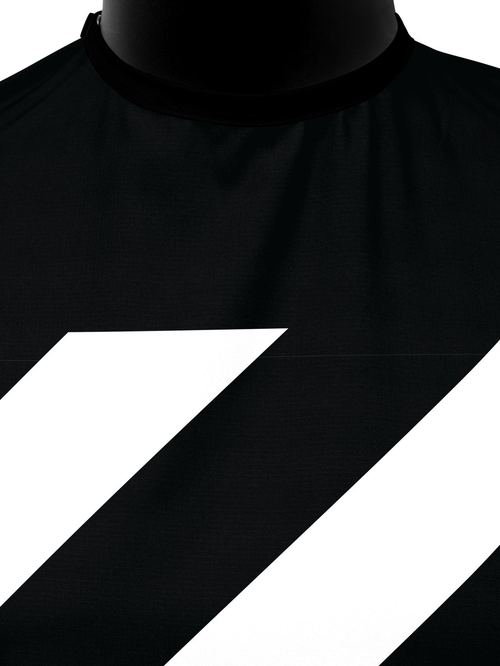Black Half Stripe PRO Cape, view 3