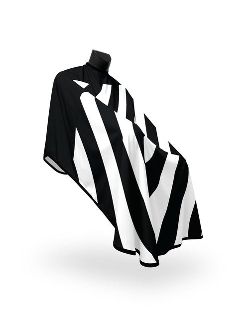 Black Half Stripe PRO Cape, view 4
