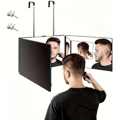 Black Ice Trifold 3-Way Self-Cut LED Mirror, view 2
