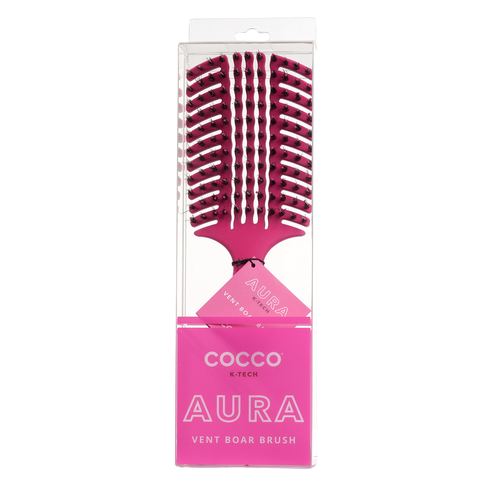 COCCO® Aura Vent Boar Brush (Pink), view 2