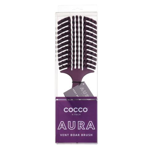 COCCO® Aura Vent Boar Brush (Purple), view 2
