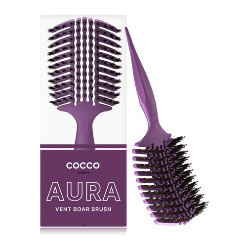 COCCO® Aura Vent Boar Brush (Purple), view 4