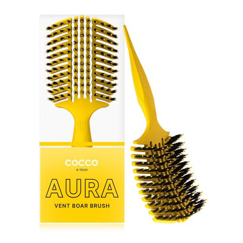 COCCO® Aura Vent Boar Brush (Yellow), view 4