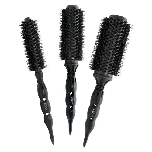 COCCO® Black Series Ceramic Boar Brush (Select Size)