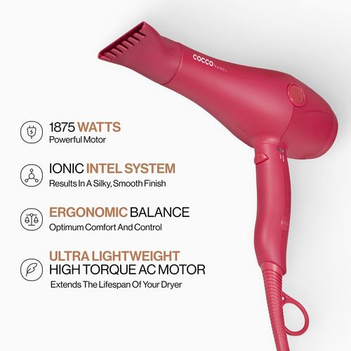 COCCO® Nano Pro Hair Dryer (Pink), view 5
