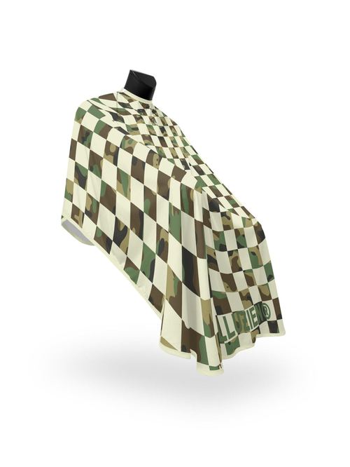 Cream Check-Camo PRO Cape, view 4