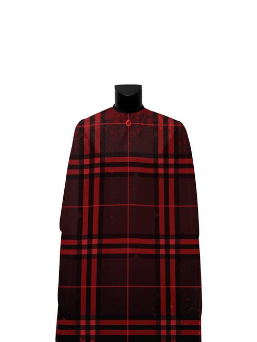 Dark Red Plaid PRO Cape, view 2