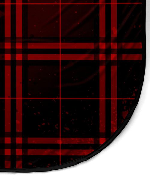 Dark Red Plaid PRO Cape, view 4
