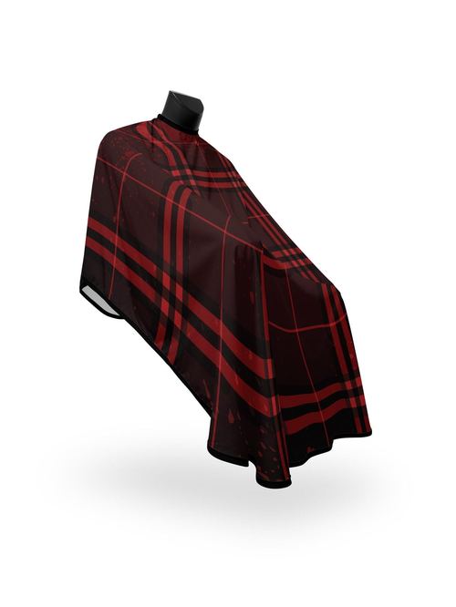 Dark Red Plaid PRO Cape, view 5