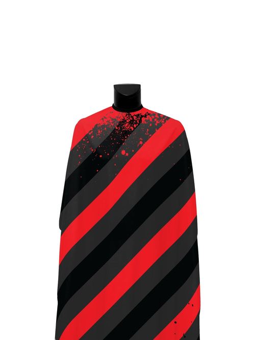 Dark Red XL Pole Stripe PRO Cape, view 2