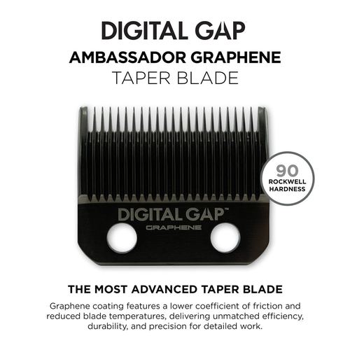 Digital Gap™ Ambassador Graphene Taper Clipper Blade, view 3