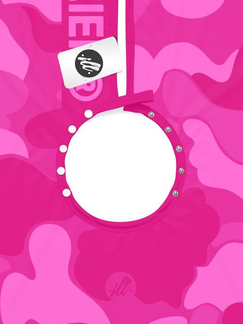 Electric Pink Camo PRO Cape, view 6