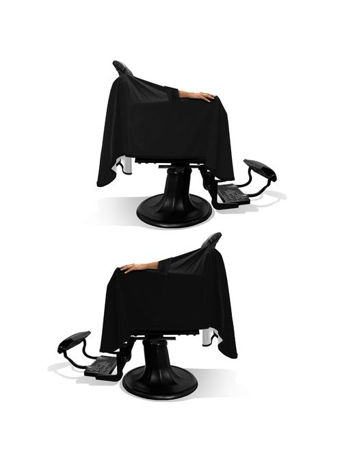HANDS FREE Solid Black PRO Cape, view 3