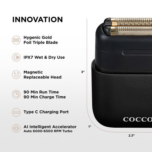 Impacto Micro Wet-Dry Shaver (Black), view 4