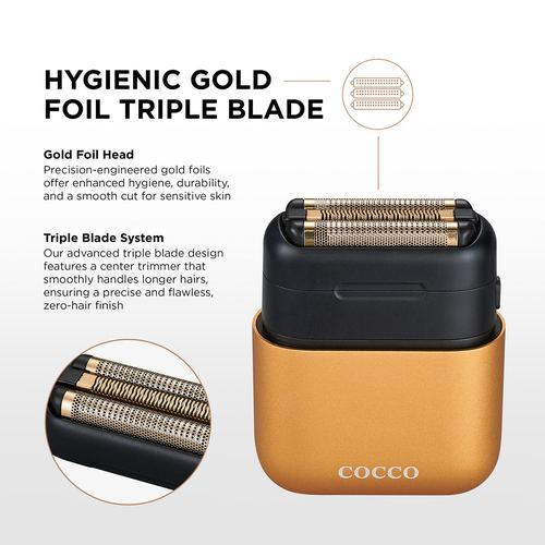 Impacto Micro Wet-Dry Shaver (Gold), view 5