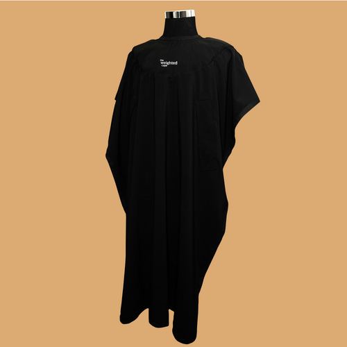Kids Black 1.5 Pound Weighted Cape, view 2