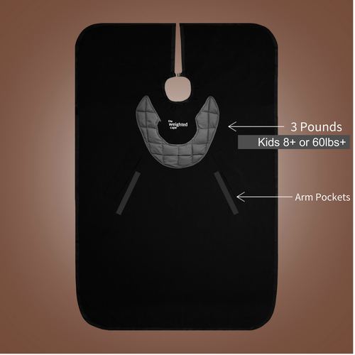 Kids Black 3 Pound Weighted Cape (Back Order)