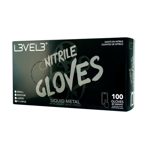 L3VEL3 Nitrile Glove Liquid Metal