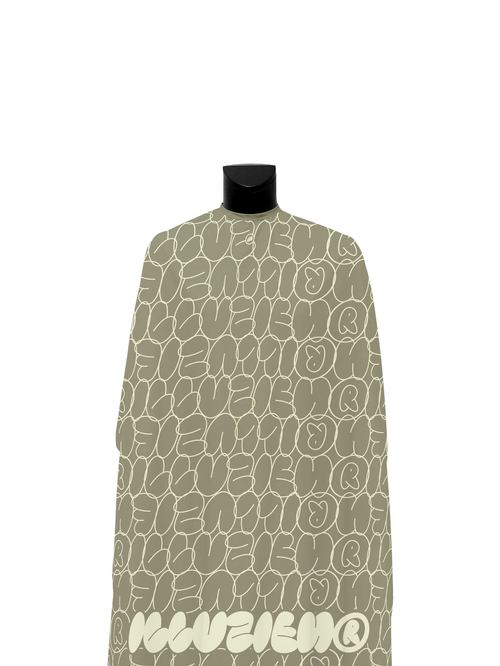 Light Olive Bubble Graffiti PRO Cape, view 2