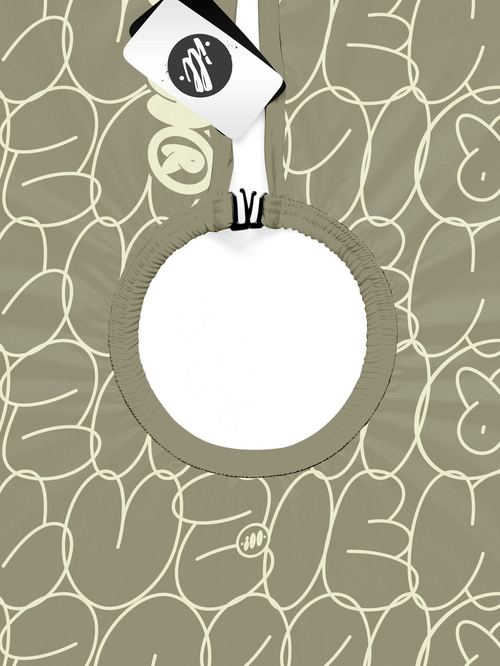 Light Olive Bubble Graffiti PRO Cape, view 5