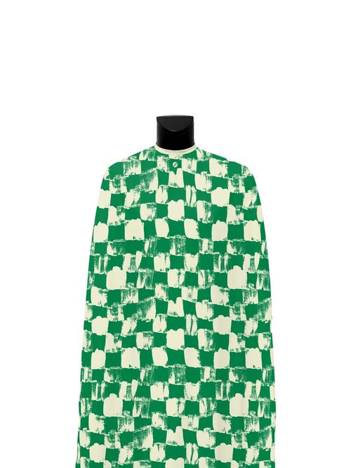 Lucky Green Painted Checks PRO Cape, view 2