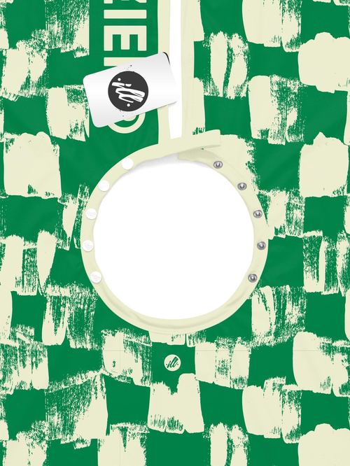 Lucky Green Painted Checks PRO Cape, view 6