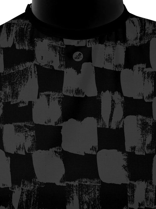 Matte Black Painted Checks PRO Cape, view 3