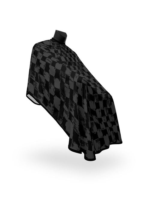 Matte Black Painted Checks PRO Cape, view 4